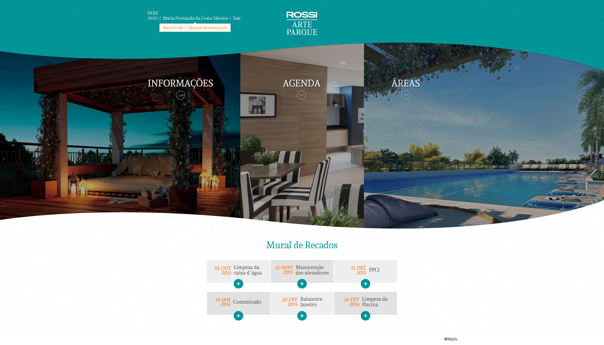 Rossi Art Parque Front Page view